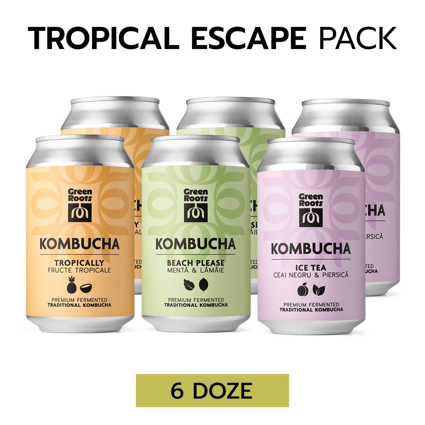 TROPICAL ESCAPE Pack, ECO kombucha