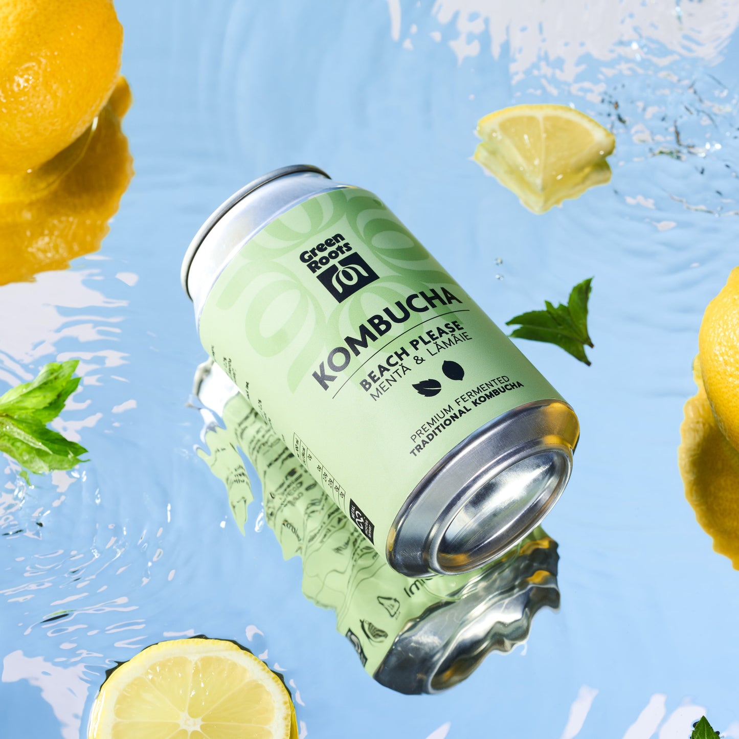 Kombucha BEACH PLEASE Mentă & lămâie