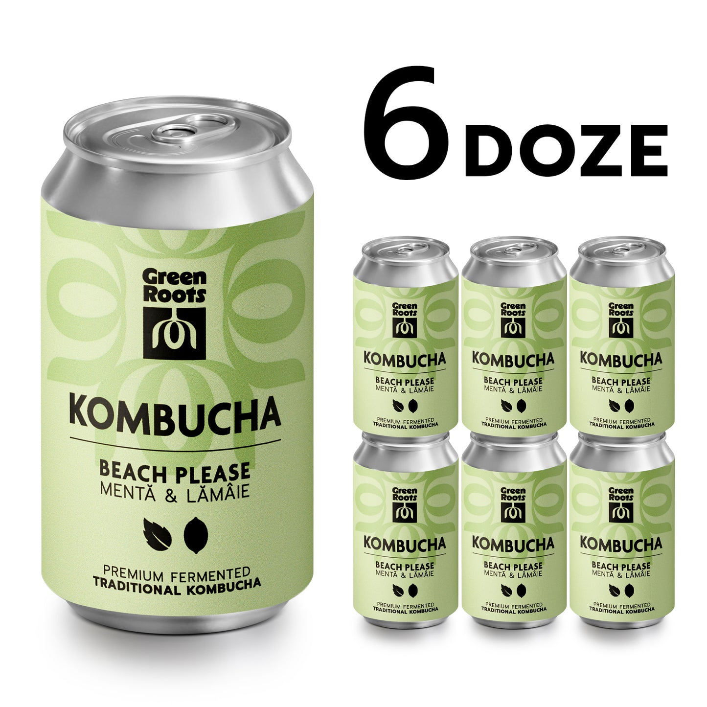 ECO Kombucha, Menta & Lamaie, 6 pack
