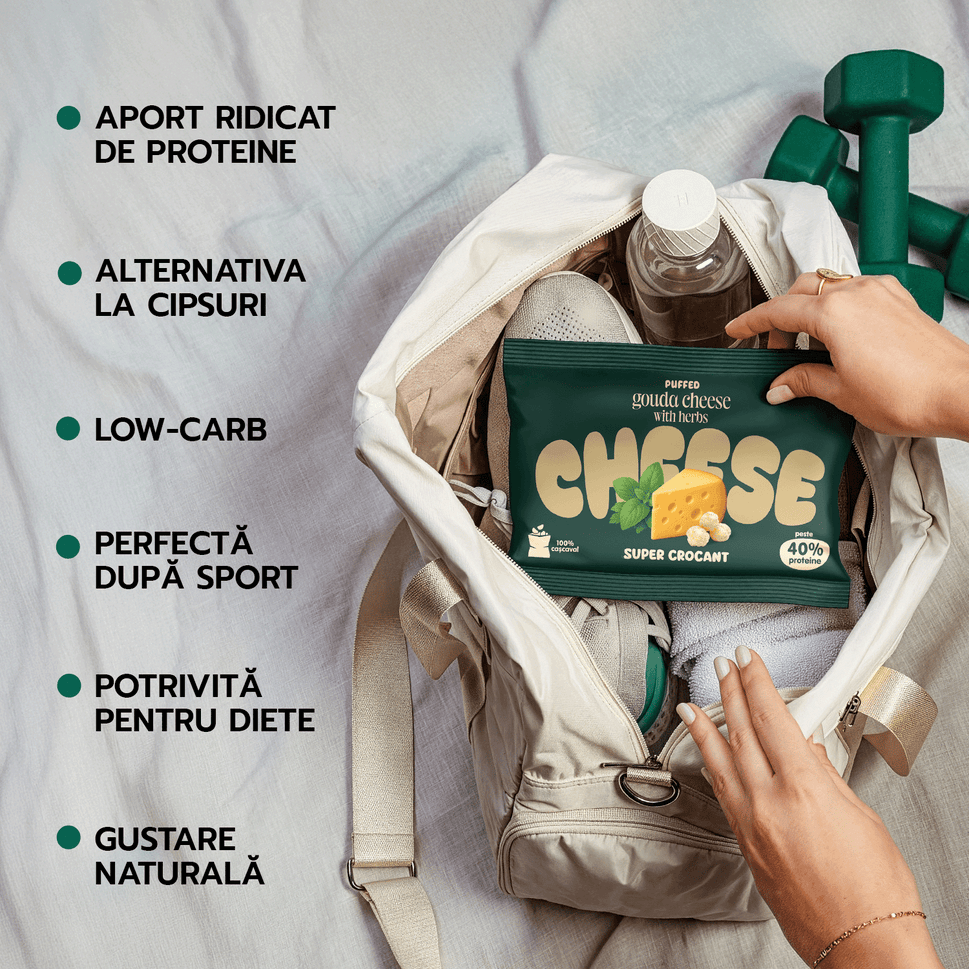 Party package SUPER CRUNCHY 4 arome x 5 buc / fiecare, pufuleți de cașcaval