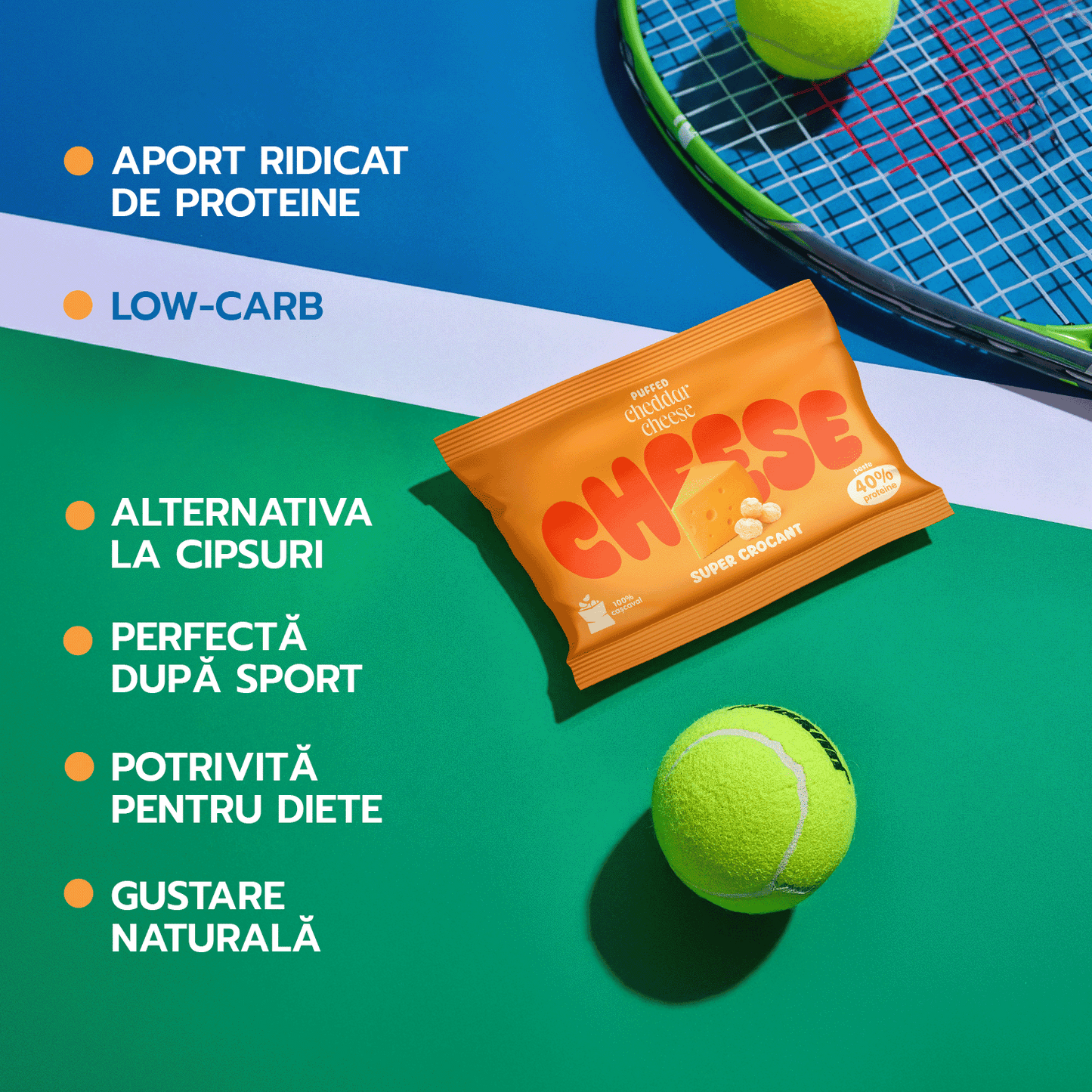 6 CRUNCHY PACK  pufuleți de cașcaval Cheddar