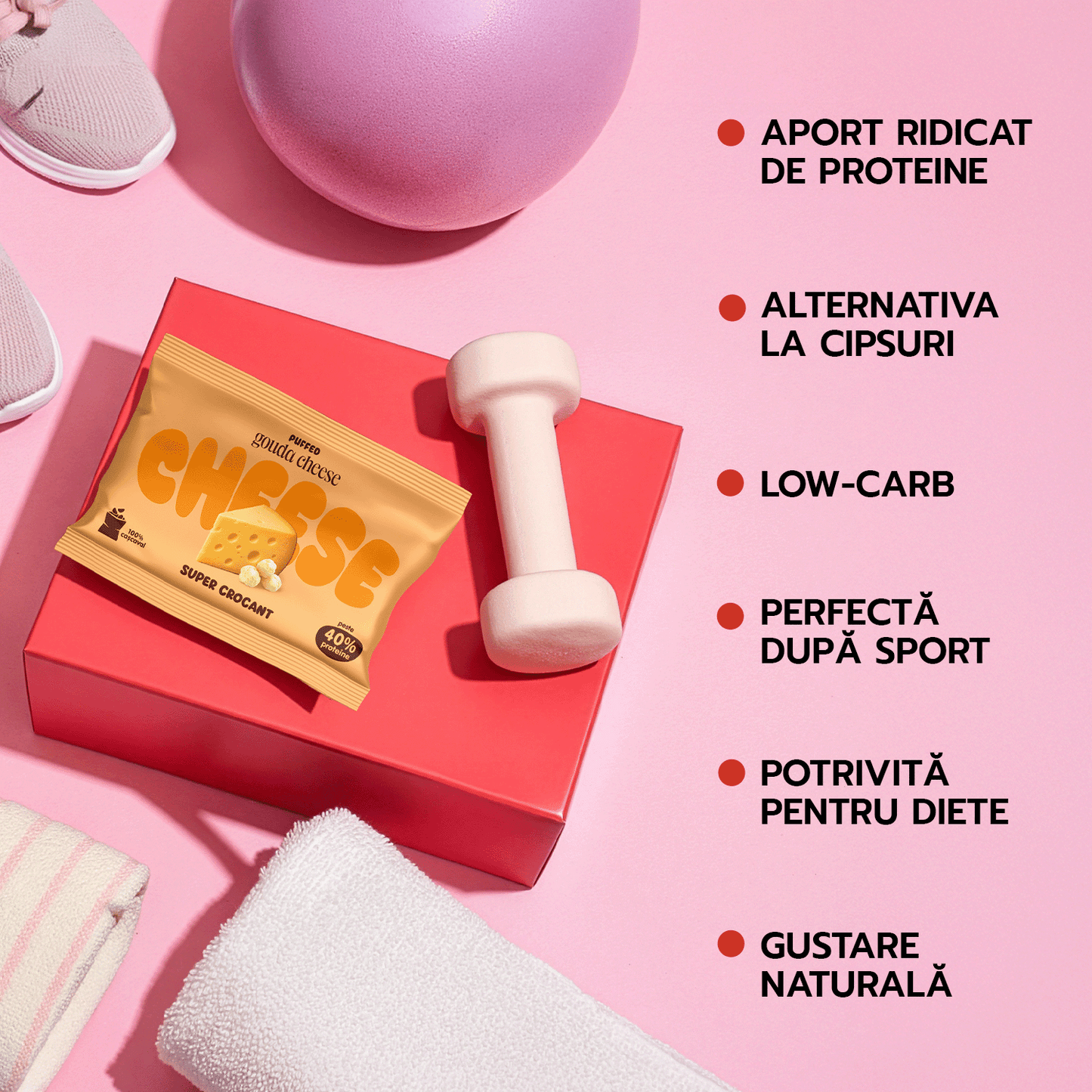 6 CRUNCHY PACK pufuleți de cașcaval Gouda