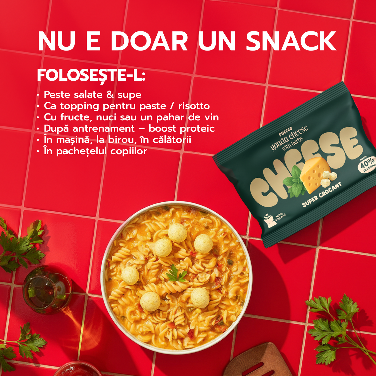 Pufuleți de cașcaval Gouda cu ierburi