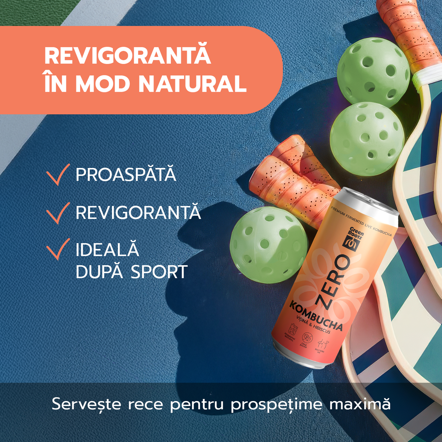 ECO Kombucha ZERO sugar - Visina & Hibiscus, 6 pack