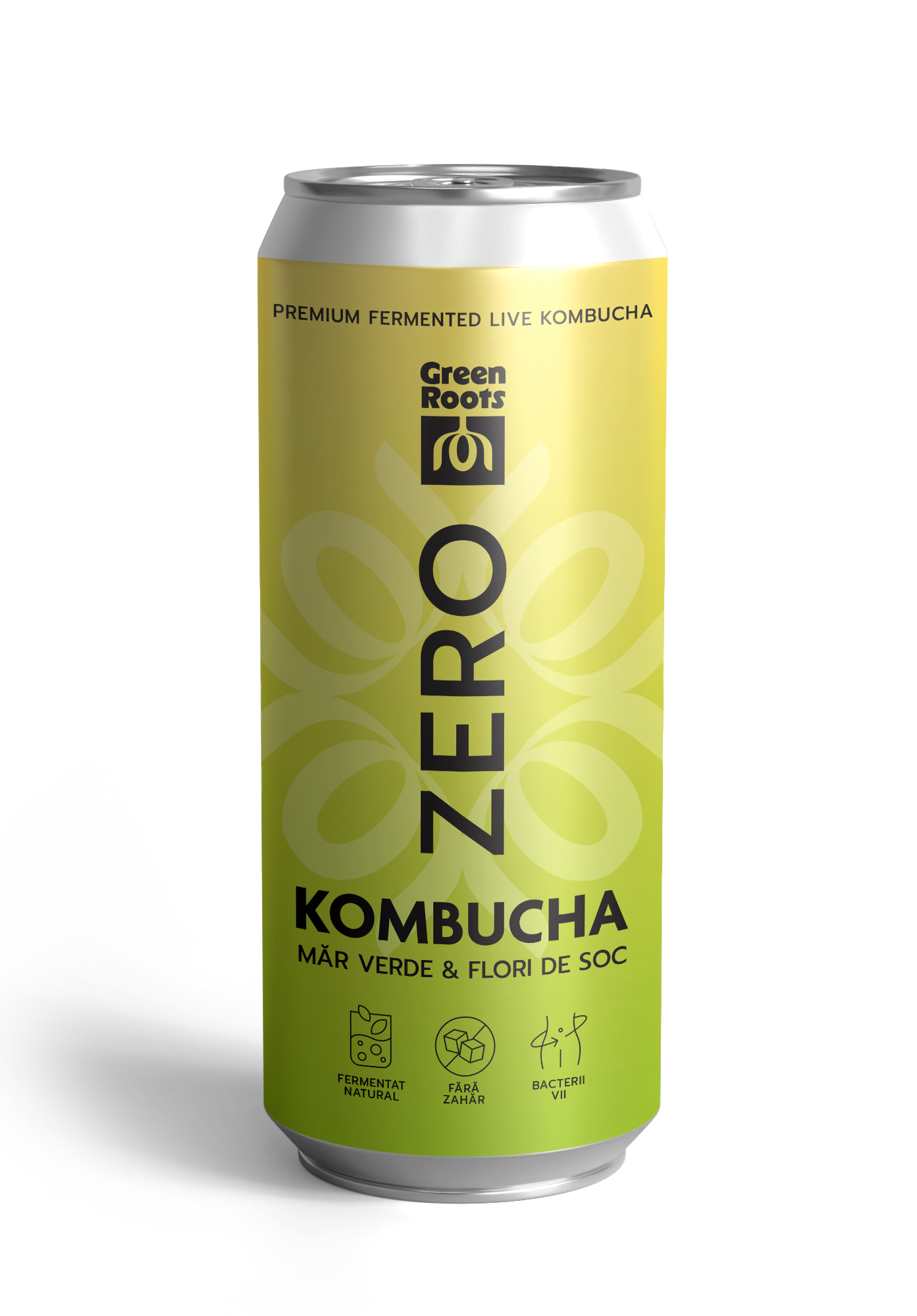 Kombucha ZERO zahar MĂR VERDE & FLORI DE SOC