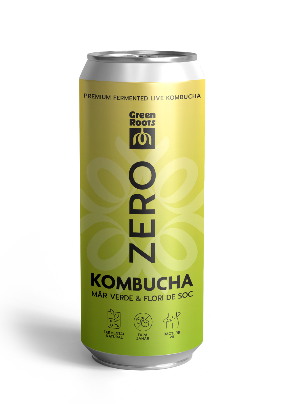 Kombucha ZERO zahar MĂR VERDE & FLORI DE SOC