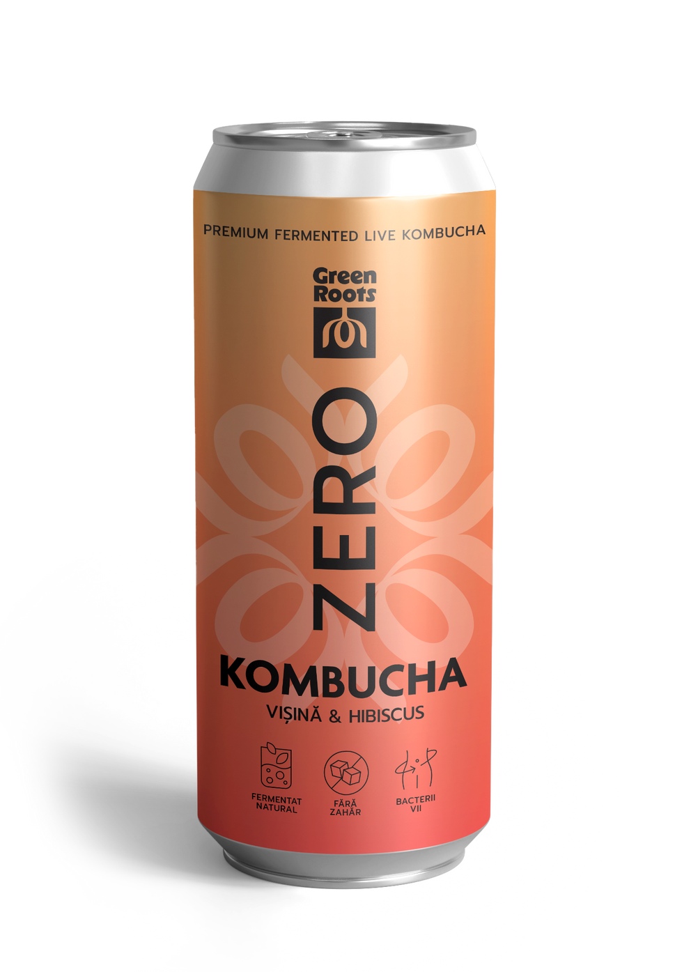 Kombucha ZERO zahar VIȘINĂ & HIBISCUS