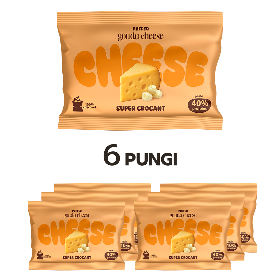 6 CRUNCHY PACK pufuleți de cașcaval Gouda